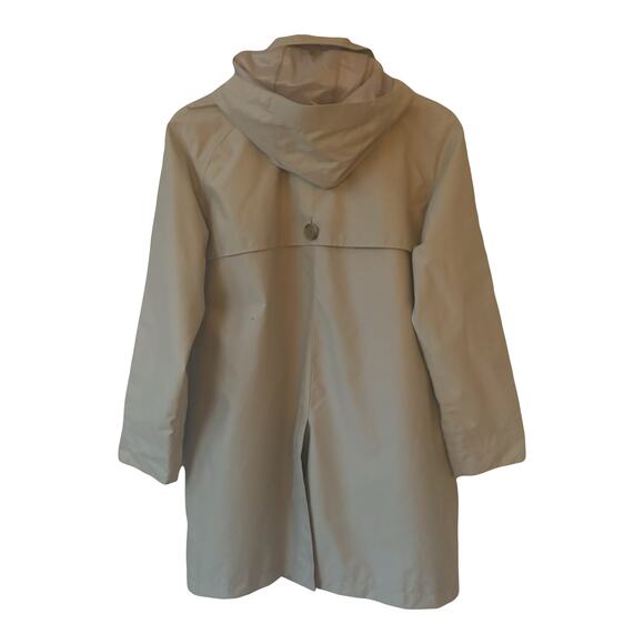 NWT Lands End Women’s Removable Hooded Trench Coat Sz M Petite  - Picture 2 of 7